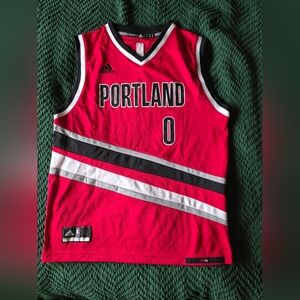 Portland Trail Blazers | #0 Damian Lillard Adidas Jersey | Size L  | GUC